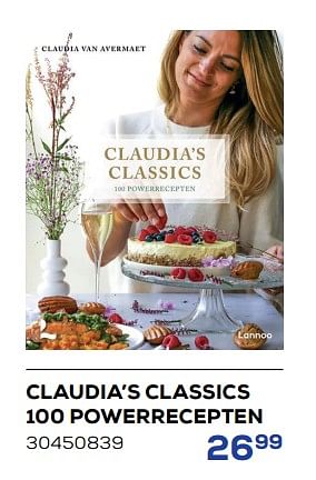 Aanbiedingen Claudia’s classics 100 powerrecepten - Huismerk - Supra Bazar - Geldig van 26/11/2022 tot 06/01/2023 bij Supra Bazar