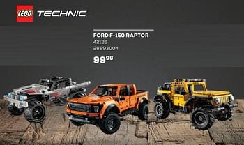 Aanbiedingen Ford f-150 raptor 42126 - Lego - Geldig van 26/11/2022 tot 06/01/2023 bij Supra Bazar