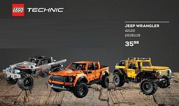 Aanbiedingen Jeep wrangler 42122 - Lego - Geldig van 26/11/2022 tot 06/01/2023 bij Supra Bazar