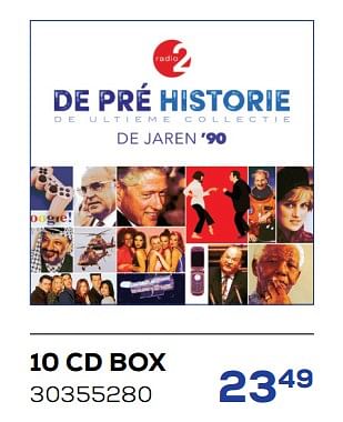 Aanbiedingen 10 cd box de pre historie de jaren 90 - Huismerk - Supra Bazar - Geldig van 26/11/2022 tot 06/01/2023 bij Supra Bazar