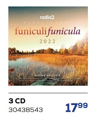 Aanbiedingen 3 cd radio 2 funiculi funicula 2022 - Huismerk - Supra Bazar - Geldig van 26/11/2022 tot 06/01/2023 bij Supra Bazar