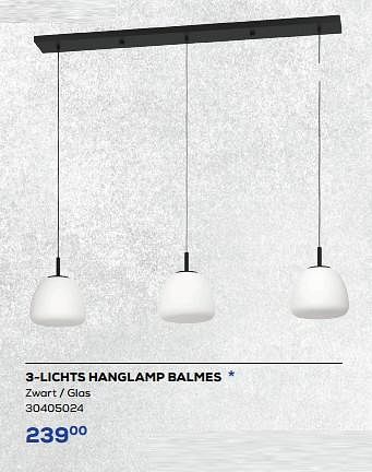 Aanbiedingen 3-lichts hanglamp balmes - Eglo - Geldig van 26/11/2022 tot 06/01/2023 bij Supra Bazar