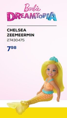 Aanbiedingen Chelsea zeemeermin - Mattel - Geldig van 26/11/2022 tot 06/01/2023 bij Supra Bazar
