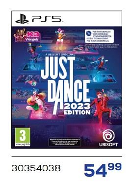 Aanbiedingen Just dance 2023 edtion - Ubisoft - Geldig van 26/11/2022 tot 06/01/2023 bij Supra Bazar