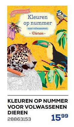 Aanbiedingen Kleuren op nummer voor volwassenen dieren - Huismerk - Supra Bazar - Geldig van 26/11/2022 tot 06/01/2023 bij Supra Bazar