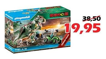 Aanbiedingen Playmobil dinos - Playmobil - Geldig van 24/11/2022 tot 18/12/2022 bij Itek