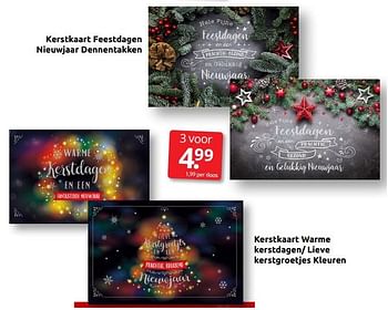 Aanbiedingen Kerstkaart feestdagen nieuwjaar dennentakken - Huismerk - Boekenvoordeel - Geldig van 03/12/2022 tot 31/12/2022 bij Boekenvoordeel