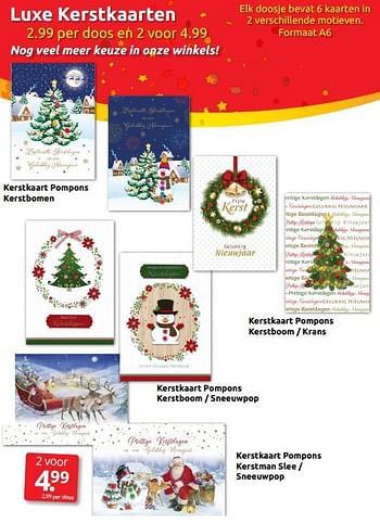 Aanbiedingen Luxe kerstkaarten - Huismerk - Boekenvoordeel - Geldig van 03/12/2022 tot 31/12/2022 bij Boekenvoordeel