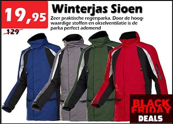 Aanbiedingen Winterjas sioen - Sioen - Geldig van 24/11/2022 tot 18/12/2022 bij Itek