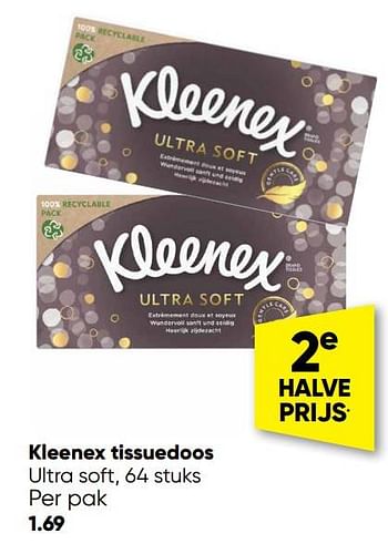 Aanbiedingen Kleenex tissuedoos - Kleenex - Geldig van 05/12/2022 tot 18/12/2022 bij Big Bazar