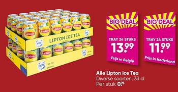 Aanbiedingen Lipton ice tea - Lipton - Geldig van 05/12/2022 tot 18/12/2022 bij Big Bazar