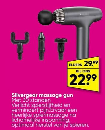 Aanbiedingen Silvergear massage gun - Silvergear - Geldig van 05/12/2022 tot 18/12/2022 bij Big Bazar
