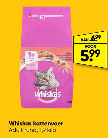 Aanbiedingen Whiskas kattenvoer - Whiskas - Geldig van 05/12/2022 tot 18/12/2022 bij Big Bazar