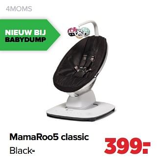 Aanbiedingen 4moms mamaroo5 classic black - 4Moms - Geldig van 05/12/2022 tot 31/12/2022 bij Baby-Dump