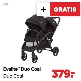 Aanbiedingen Joie evalite duo coal - Joie - Geldig van 05/12/2022 tot 31/12/2022 bij Baby-Dump