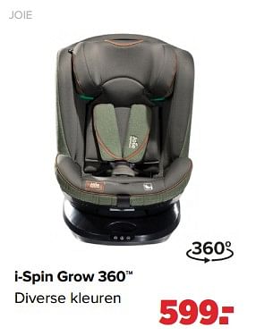 Aanbiedingen Joie i-spin grow 360 - Joie - Geldig van 05/12/2022 tot 31/12/2022 bij Baby-Dump