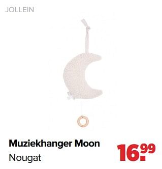 Aanbiedingen Jollein muziekhanger moon nougat - Jollein - Geldig van 05/12/2022 tot 31/12/2022 bij Baby-Dump