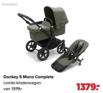 Aanbiedingen Bugaboo donkey 5 mono complete combi-kinderwagen - Bugaboo - Geldig van 05/12/2022 tot 31/12/2022 bij Baby-Dump