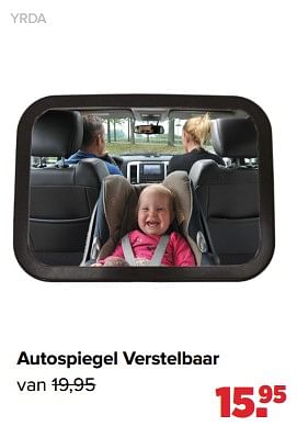 Aanbiedingen Yrda autospiegel verstelbaar - Yrda - Geldig van 05/12/2022 tot 31/12/2022 bij Baby-Dump