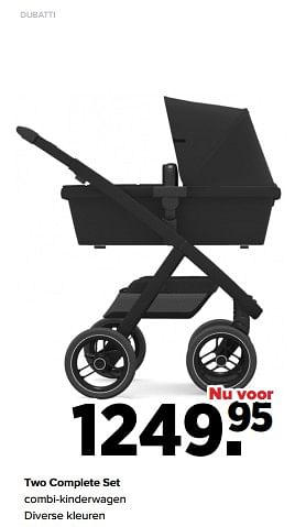 Aanbiedingen Dubatti two complete set combi-kinderwagen - Dubatti  - Geldig van 05/12/2022 tot 31/12/2022 bij Baby-Dump