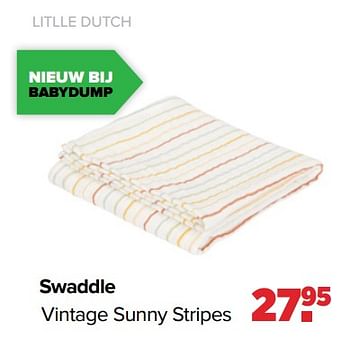 Aanbiedingen Litlle dutch swaddle vintage sunny stripes - Little Dutch - Geldig van 05/12/2022 tot 31/12/2022 bij Baby-Dump