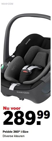 Aanbiedingen Maxi-cosi pebble 360º i-size - Maxi-cosi - Geldig van 05/12/2022 tot 31/12/2022 bij Baby-Dump