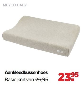 Aanbiedingen Meyco baby aankleedkussenhoes basic knit - Meyco - Geldig van 05/12/2022 tot 31/12/2022 bij Baby-Dump