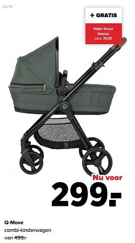 Aanbiedingen Qute q-move combi-kinderwagen - Qute  - Geldig van 05/12/2022 tot 31/12/2022 bij Baby-Dump