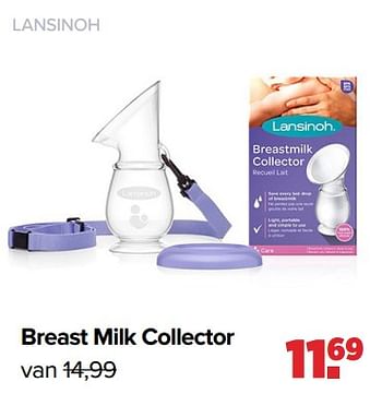 Aanbiedingen Lansinoh breast milk collector - Lansinoh - Geldig van 05/12/2022 tot 31/12/2022 bij Baby-Dump