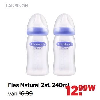 Aanbiedingen Lansinoh fles natural - Lansinoh - Geldig van 05/12/2022 tot 31/12/2022 bij Baby-Dump