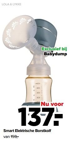 Aanbiedingen Lola + lykke smart elektrische borstkolf - Lola &amp; Lykke - Geldig van 05/12/2022 tot 31/12/2022 bij Baby-Dump