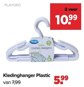 Aanbiedingen Playgro kledinghanger plastic - Playgro - Geldig van 05/12/2022 tot 31/12/2022 bij Baby-Dump