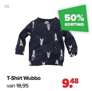 Aanbiedingen Z8 t-shirt wubbo - Z8 - Geldig van 05/12/2022 tot 31/12/2022 bij Baby-Dump