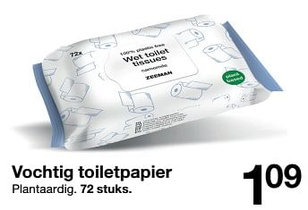 Aanbiedingen Vochtig toiletpapier - Huismerk - Zeeman  - Geldig van 10/12/2022 tot 16/12/2022 bij Zeeman