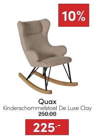 Aanbiedingen Quax kinderschommelstoel de luxe clay - Quax - Geldig van 07/12/2022 tot 17/12/2022 bij Baby & Tiener Megastore