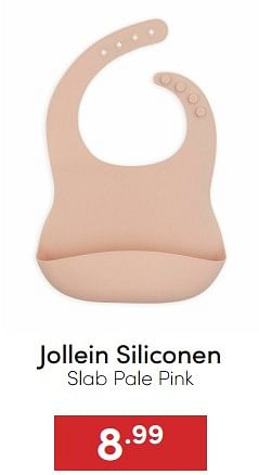 Aanbiedingen Jollein siliconen slab pale pink - Jollein - Geldig van 07/12/2022 tot 17/12/2022 bij Baby & Tiener Megastore