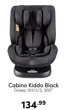 Aanbiedingen Cabino kiddo black - Cabino - Geldig van 07/12/2022 tot 17/12/2022 bij Baby & Tiener Megastore