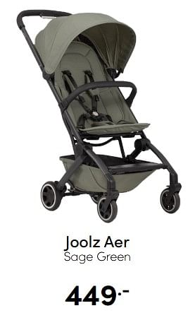 Aanbiedingen Joolz aer sage green - Joolz - Geldig van 07/12/2022 tot 17/12/2022 bij Baby & Tiener Megastore