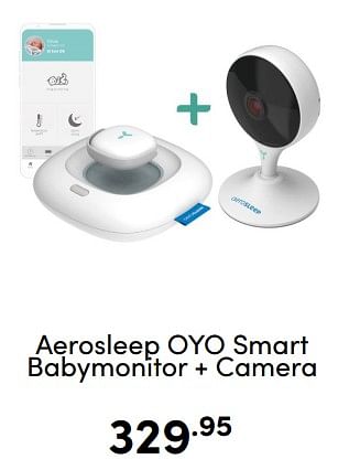 Aanbiedingen Aerosleep oyo smart babymonitor + camera - Aerosleep - Geldig van 07/12/2022 tot 17/12/2022 bij Baby & Tiener Megastore