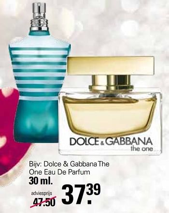 Aanbiedingen Dolce + gabbana the one eau de parfum - Dolce &amp; Gabbana - Geldig van 30/11/2022 tot 24/12/2022 bij De Online Drogist