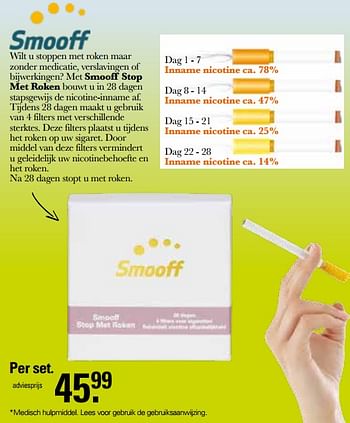 Aanbiedingen Smooff stop met roken - Smoofl - Geldig van 30/11/2022 tot 24/12/2022 bij De Online Drogist