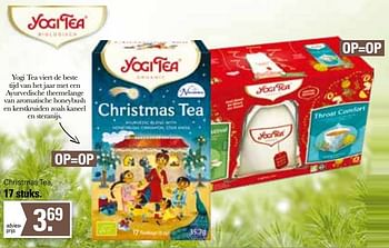 Aanbiedingen Christmas tea - Yogi Tea - Geldig van 30/11/2022 tot 24/12/2022 bij De Online Drogist