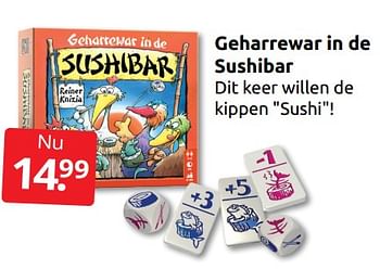Aanbiedingen Geharrewar in de sushibar - 999games - Geldig van 10/12/2022 tot 31/12/2022 bij Boekenvoordeel