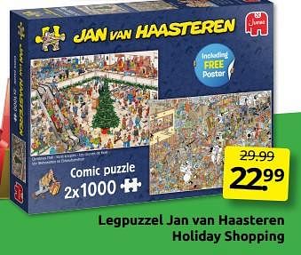 Aanbiedingen Legpuzzel jan van haasteren holiday shopping - Jumbo - Geldig van 10/12/2022 tot 31/12/2022 bij Boekenvoordeel