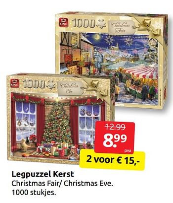 Aanbiedingen Legpuzzel kerst - King - Geldig van 10/12/2022 tot 31/12/2022 bij Boekenvoordeel