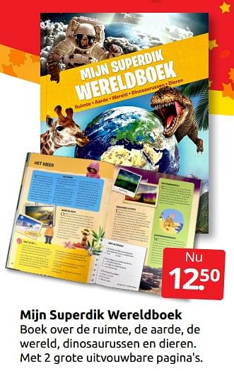 Aanbiedingen Mijn superdik wereldboek - Huismerk - Boekenvoordeel - Geldig van 10/12/2022 tot 31/12/2022 bij Boekenvoordeel