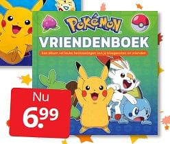 Aanbiedingen Pokémon vriendenboek - Huismerk - Boekenvoordeel - Geldig van 10/12/2022 tot 31/12/2022 bij Boekenvoordeel
