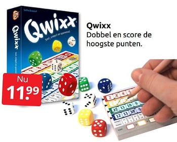 Aanbiedingen Qwixx - White Goblin Games - Geldig van 10/12/2022 tot 31/12/2022 bij Boekenvoordeel