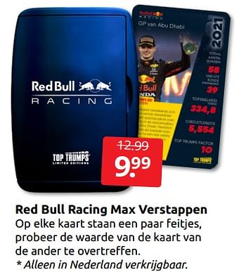 Aanbiedingen Red bull racing max verstappen - Red Bull - Geldig van 10/12/2022 tot 31/12/2022 bij Boekenvoordeel