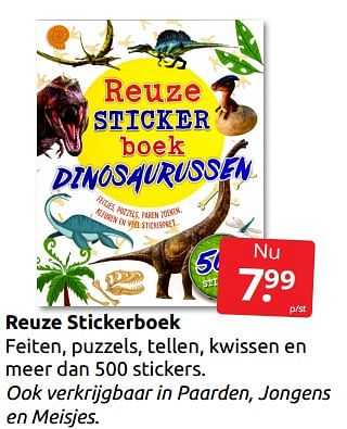 Aanbiedingen Reuze stickerboek - Huismerk - Boekenvoordeel - Geldig van 10/12/2022 tot 31/12/2022 bij Boekenvoordeel